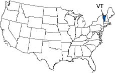 Vermont Area Code Map