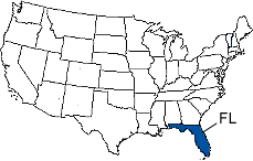 Florida Area Code Map