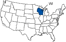 Wisconsin Area Code Map